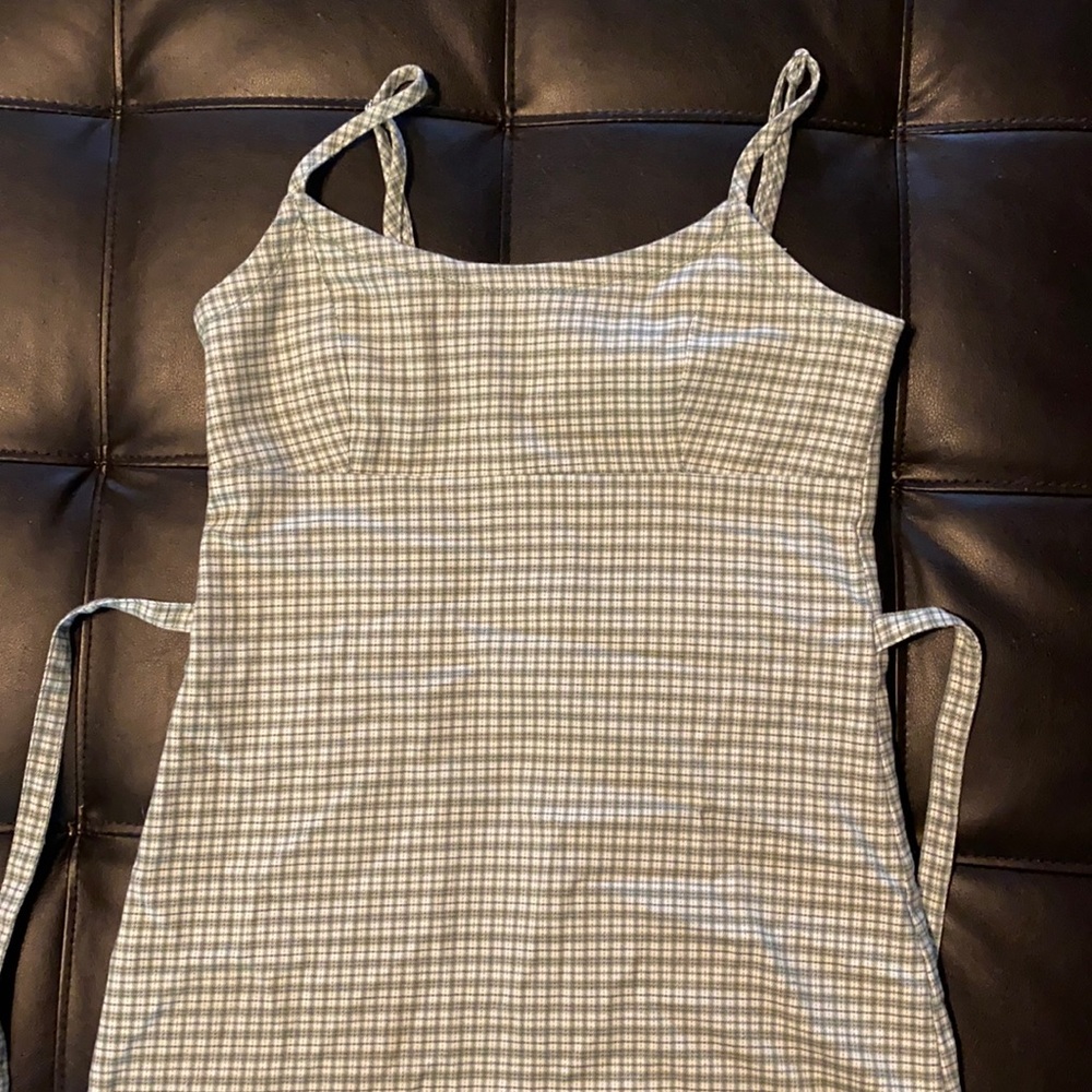 john galt green plaid dress